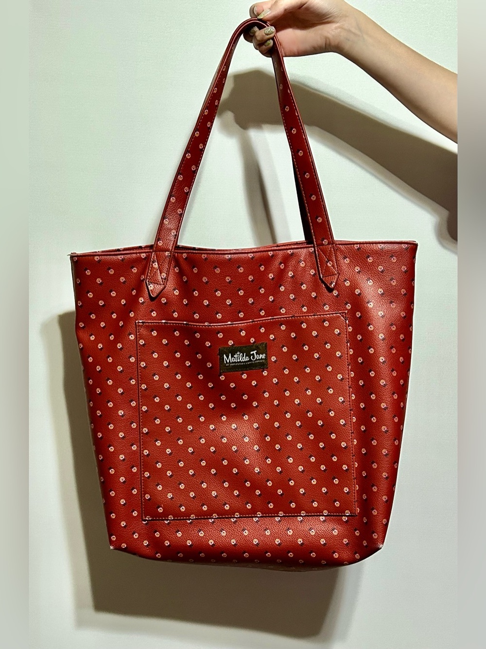 Matilda Jane Red Floral Dot Tote